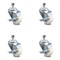 Service Caster 3 Inch Nylon Wheel Swivel 12mm Threaded Stem Caster Set with Brake SCC SCC-TS20S314-NYS-TLB-M1215-4 - alternate 2